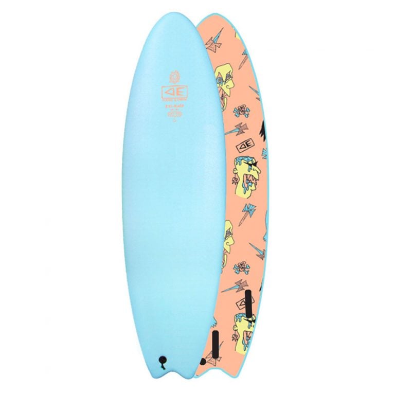 Ocean & Earth Ezi Rider Brains 7ft Softboard - Brains Blue - Full View