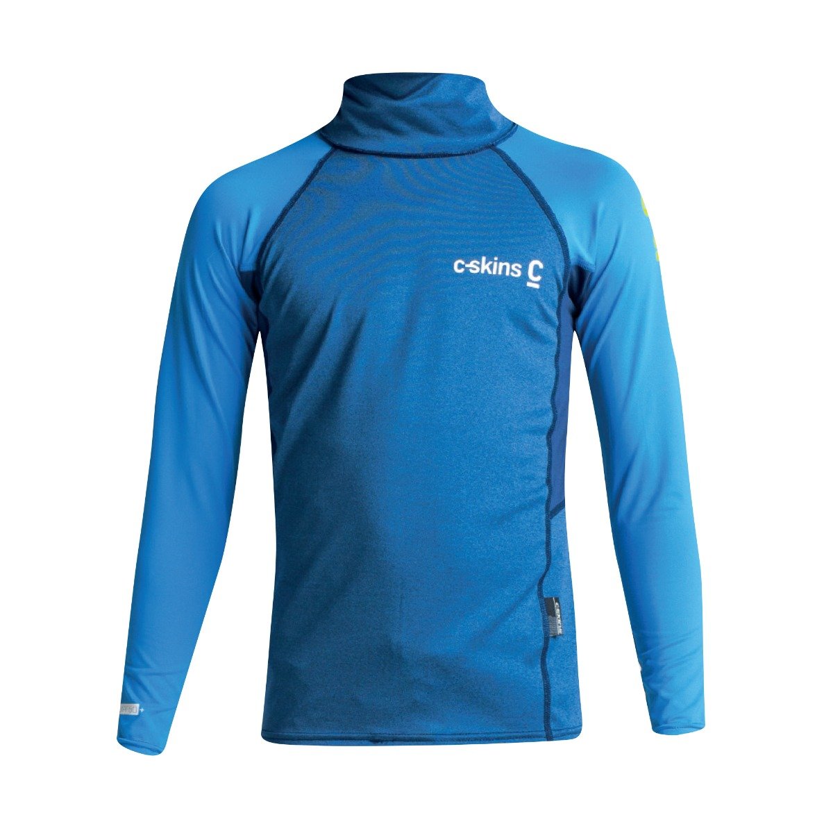 C Skins Rash X Junior Long Sleeve Vest - Indigo/ Blue - Full View