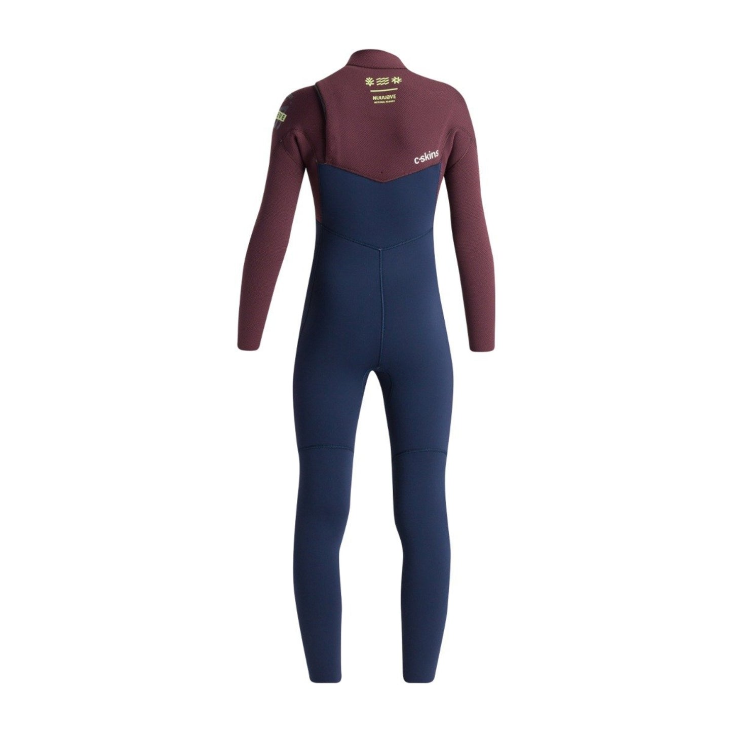 C-Skins NuWave Session 5/4mm Junior Boys Chest Zip Wetsuit 2025 - Bluestone/Rust X/Cool Green