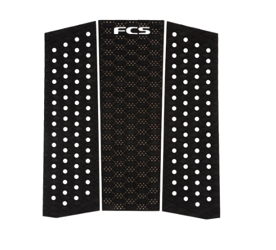 FCS T-3 Mid Eco Surfboard Traction Pad - Black