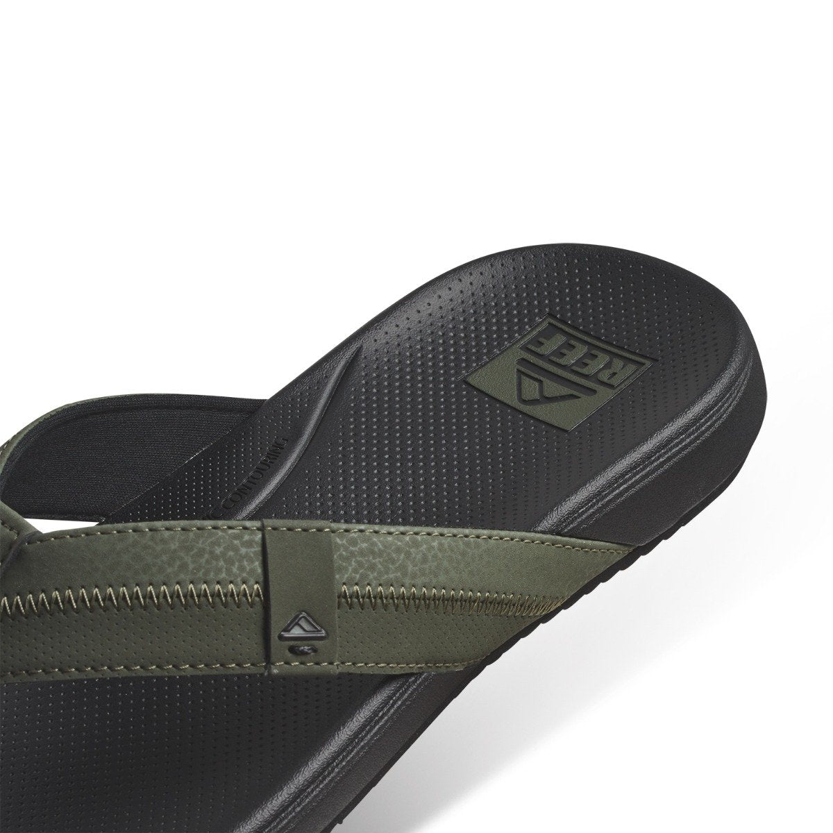 Reef Men's Cushion Phantom 2.0 Flip-Flops - Olive/Gum
