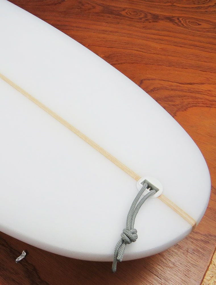 Rebel Mini Mal Surfboard - Clear - tails