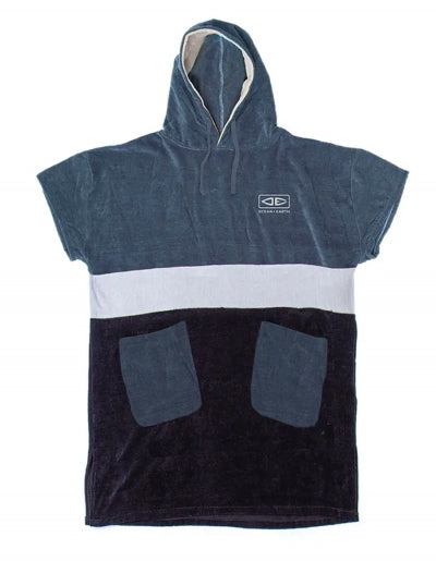 Ocean & Earth Strike Hooded Mens Poncho – Navy