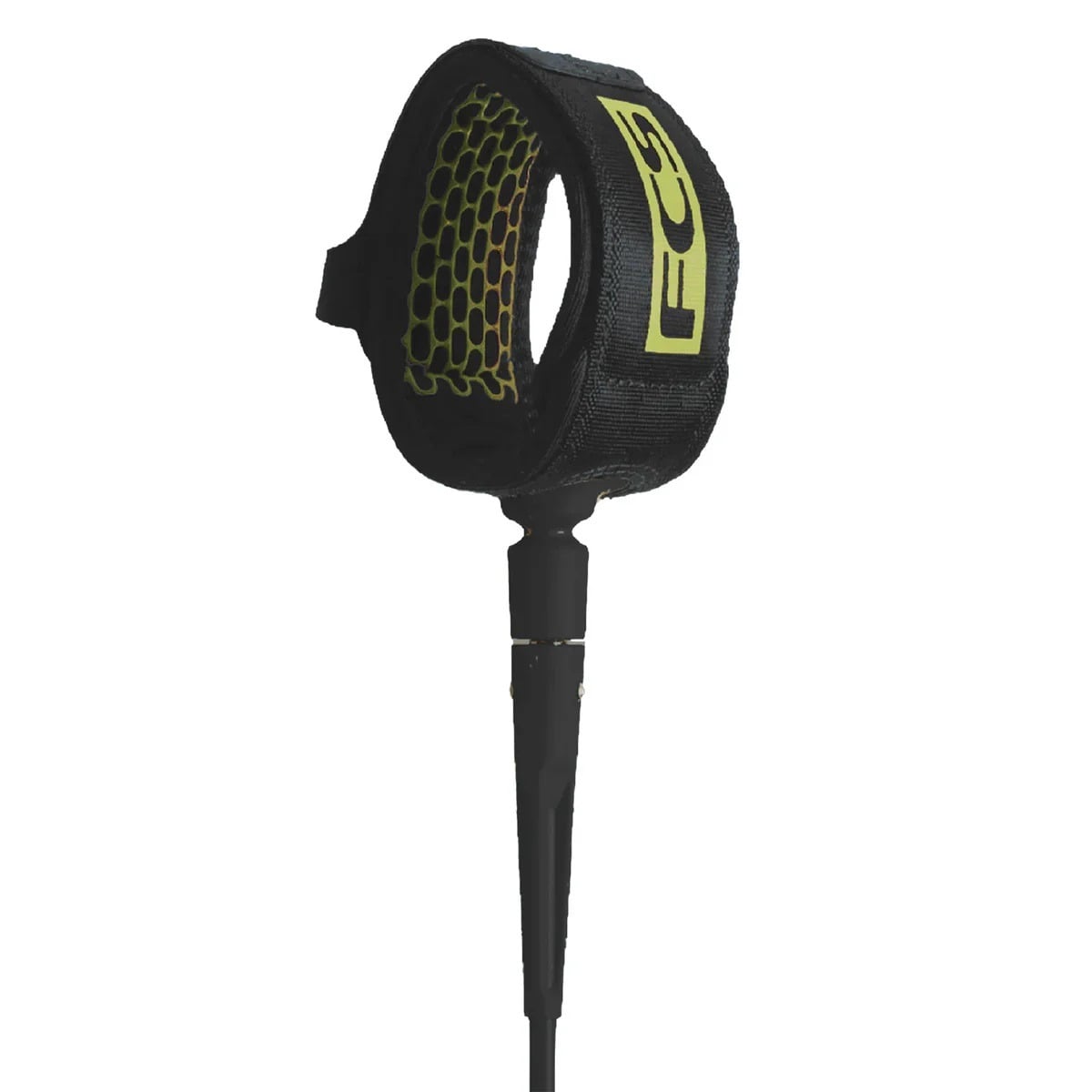FCS All Round 9ft Longboard Ankle Leash - Coal Lime