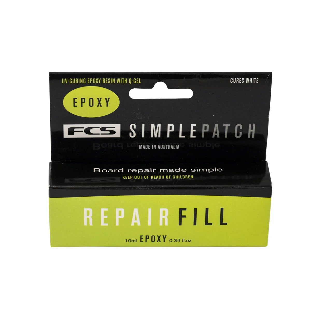 FCS Simple Patch Repair Fill - Epoxy
Fill gouges, holes, dings and cracks in surfboards prior to applying a SimplePatch to achieve a professional finished structural repair in minutes.