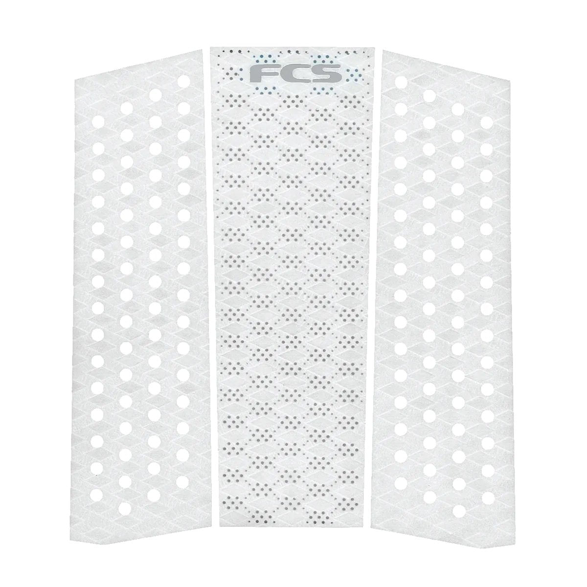 FCS T-3 Mid Eco Traction Pad in White / Cool Grey