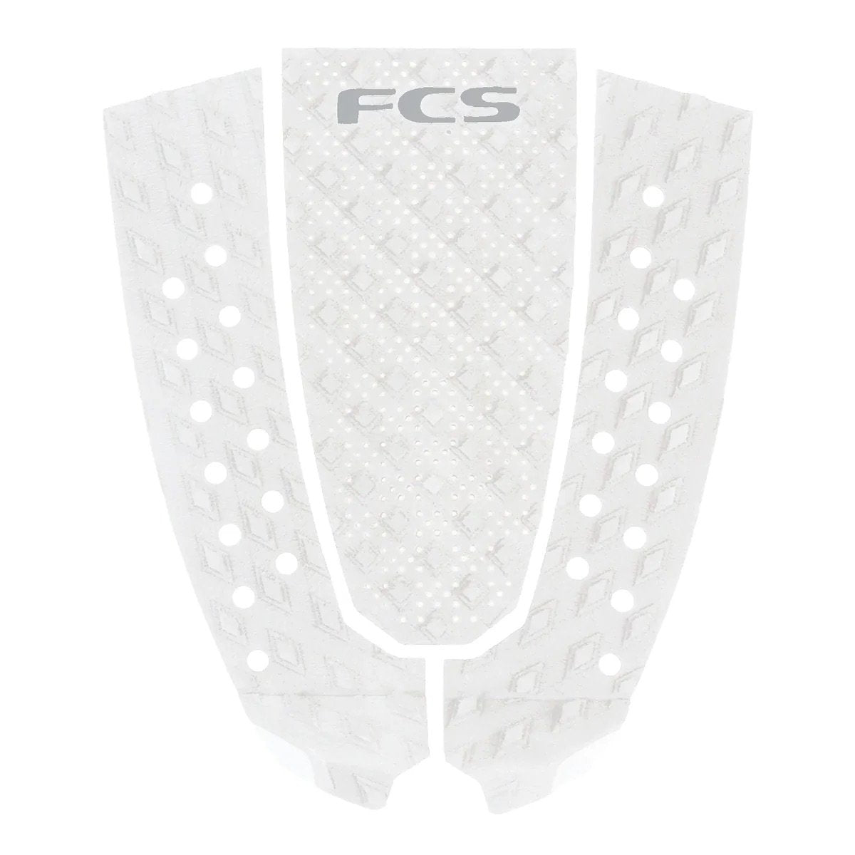 FCS T-3 Pin Eco Traction Pad in White/Cool Grey