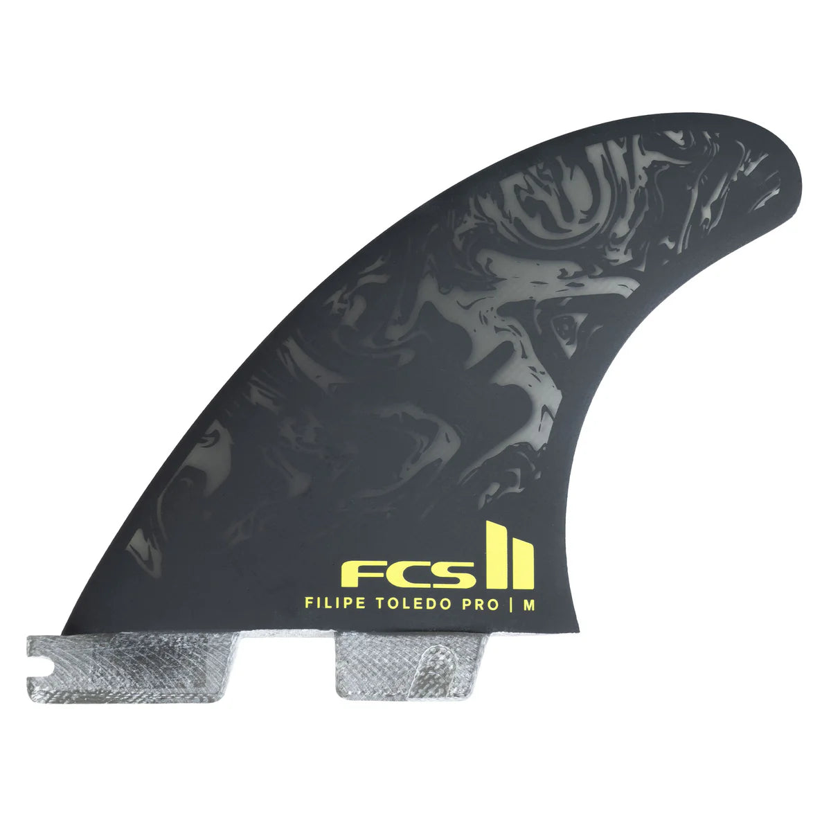 FCS II Filipe Toledo PG Pro Tri Fin Set - Black / Acid