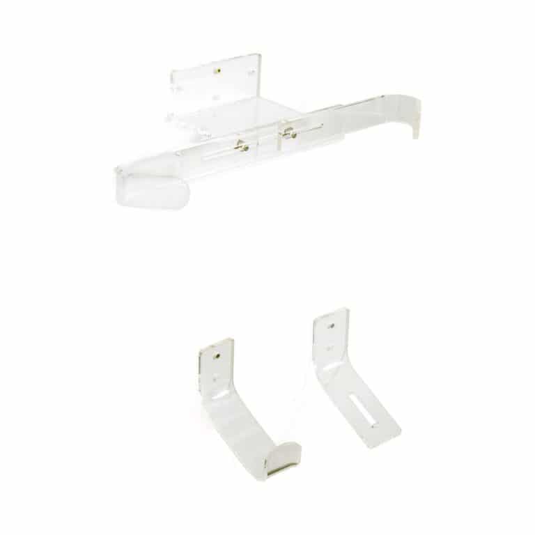Ocean and Earth Invisible Surfboard Wall Display Mount Vertical Rack – Clear - Full View