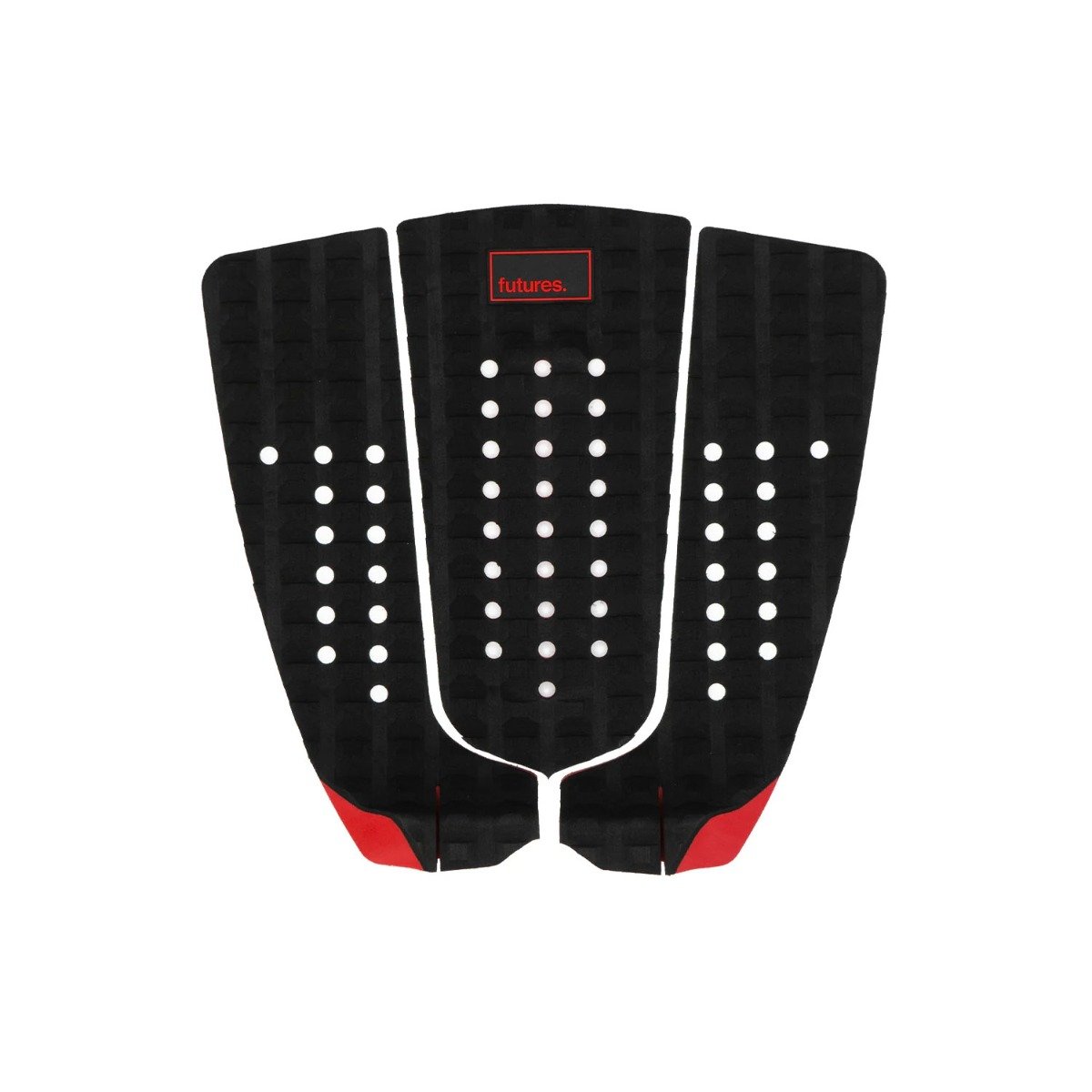 Futures Jordy Signature 3-Piece Tail Pad - Black/Red