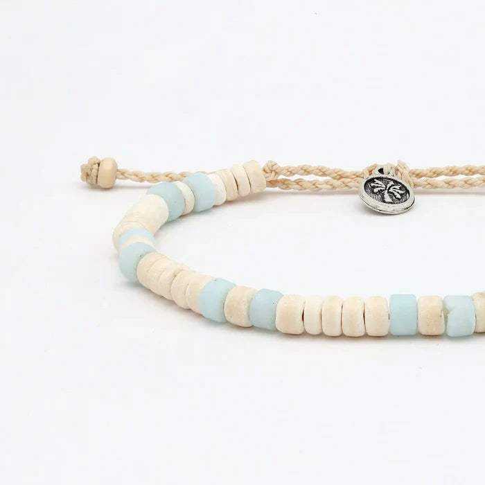 Pineapple Island Frosted Bead Bracelet