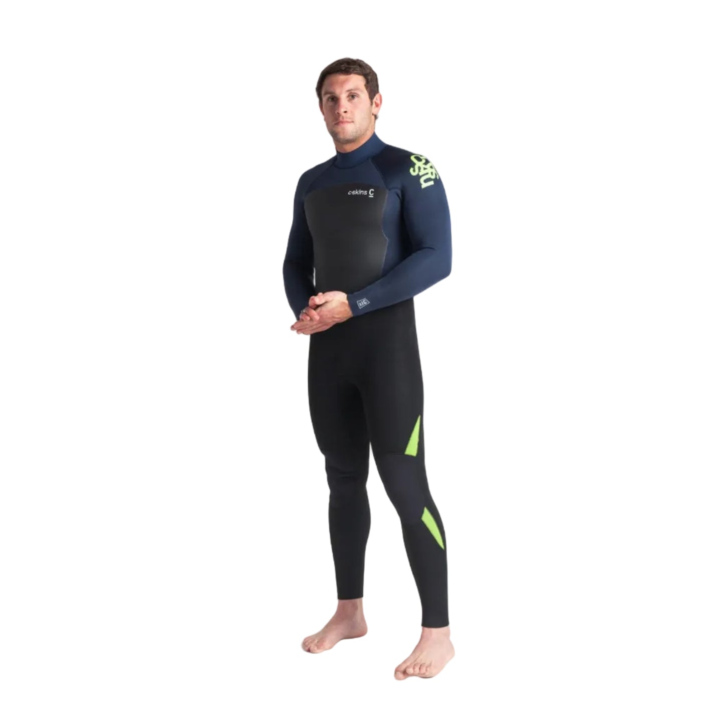 C-Skins Legend 4/3mm Back Zip Wetsuits - Black / Blue