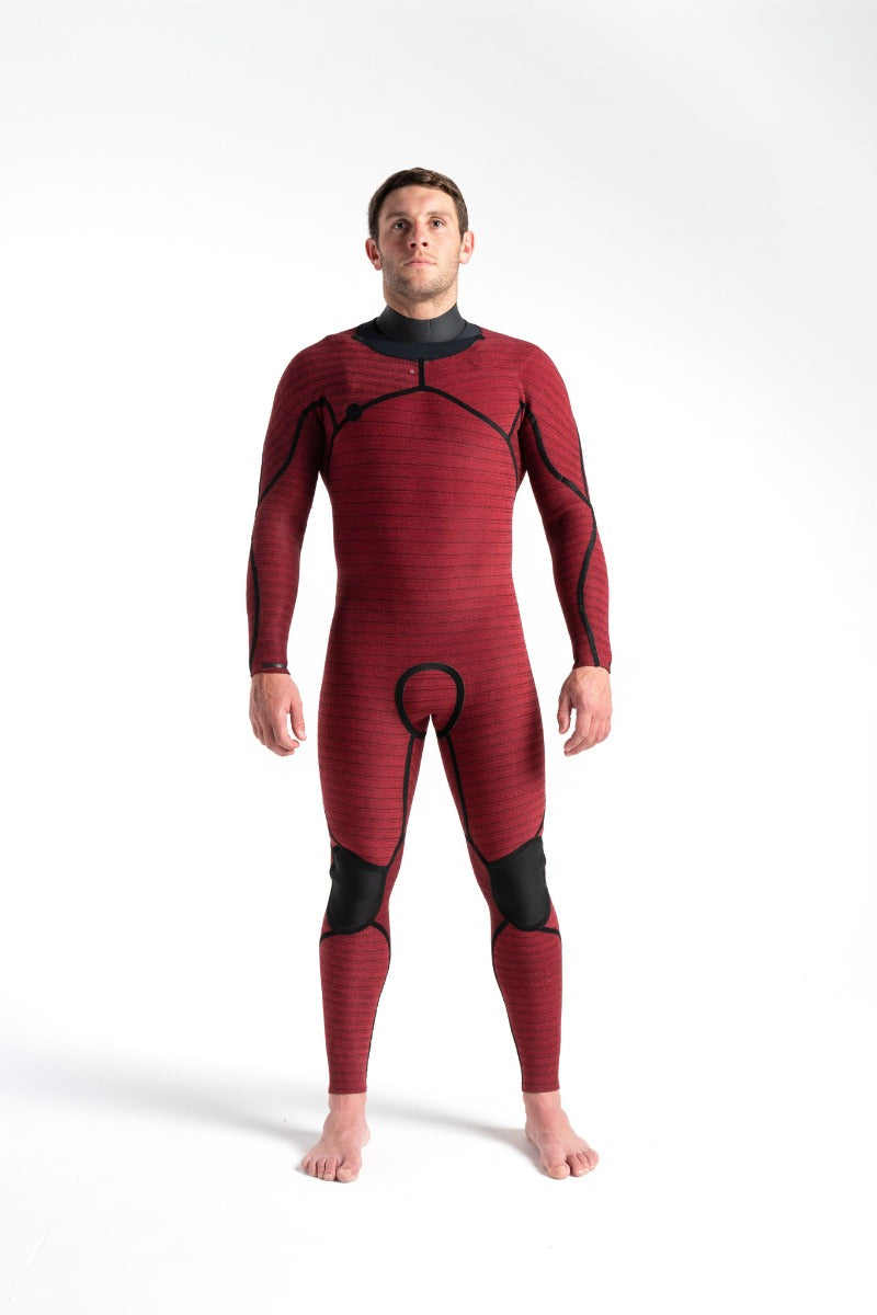 C Skins ReWired 4/3mm Chest Zip Wetsuit - Anthracite/Black/Ultra Cyan - Interior