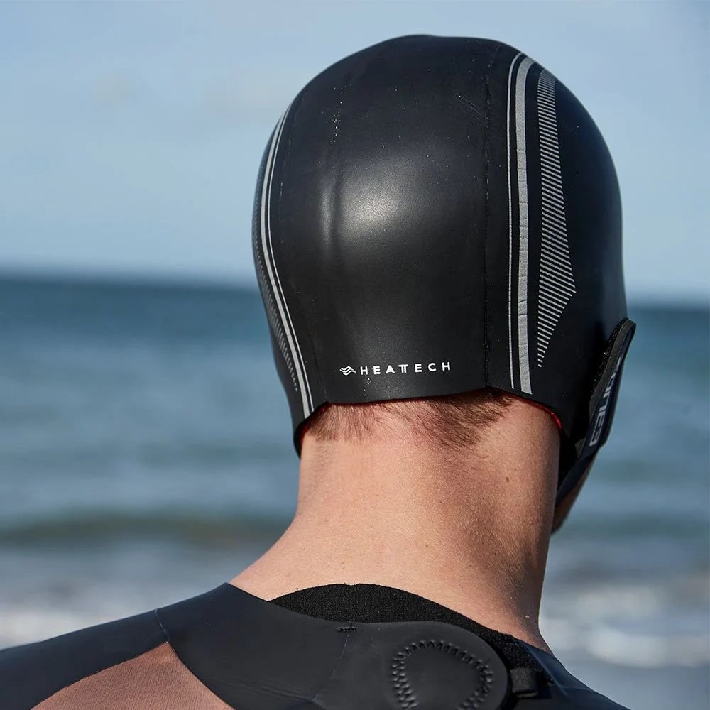 ZONE3 Neoprene Heat-Tech Warmth Swim Cap - Black