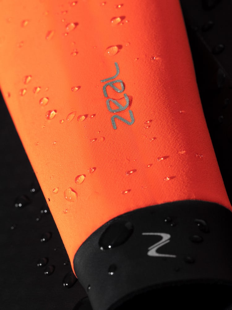 Orca Zeal Hi-Vis Women's Openwater Swim Wetsuit - Black/Orange