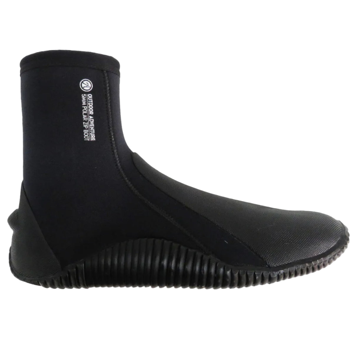 Outdoor Adventure 5mm Zipped Wetsuit Boots - Black