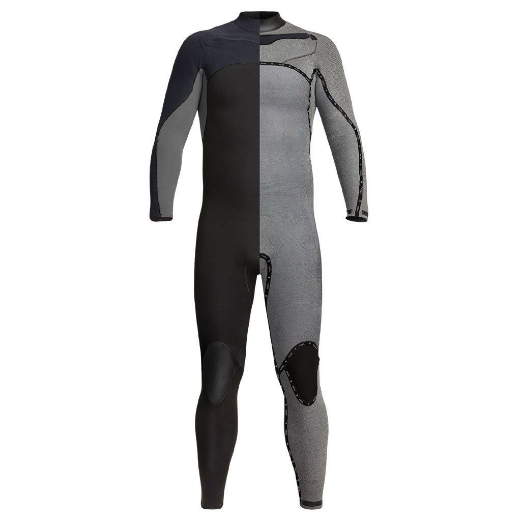 Xcel Phoenix 3/2mm Men's Chest Zip Wetsuit 2025 - Black/Graphite