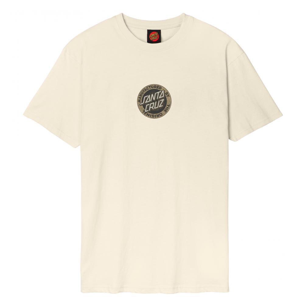 Santa Cruz Carved MFG Front T-Shirt in Bone