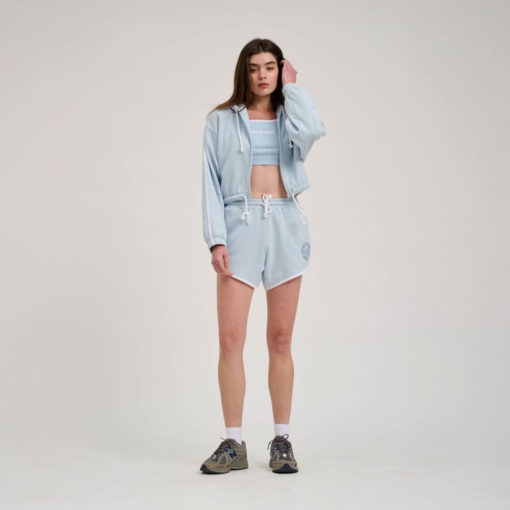 Santa Cruz Women's Check Outline Ringed Dot Shorts - Fresh Blue / White