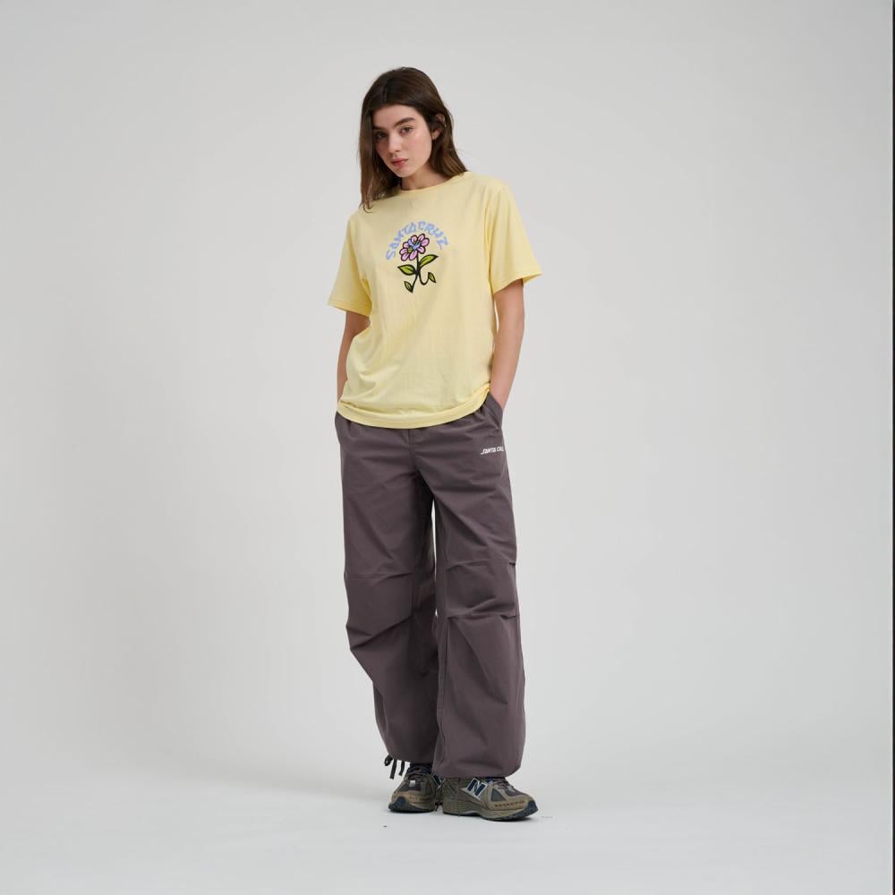 Santa Cruz Women's Delfino Flower Front T-Shirt - Butter