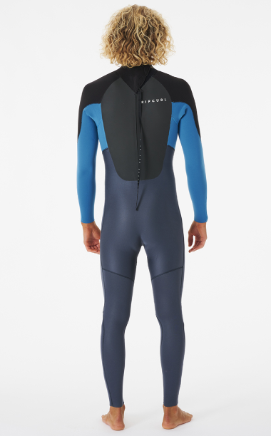 Rip Curl Omega 5/3mm Back Zip Mens Wetsuit - Blue - Back