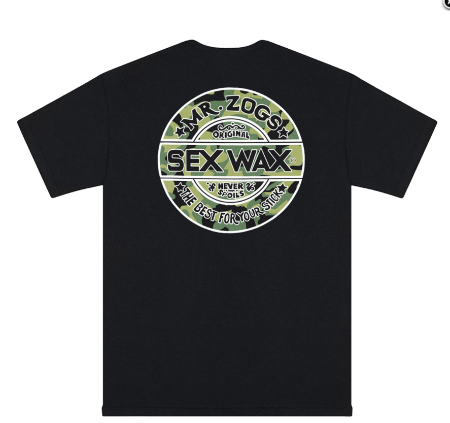 Sexwax Camo Mens T-Shirt - Black
