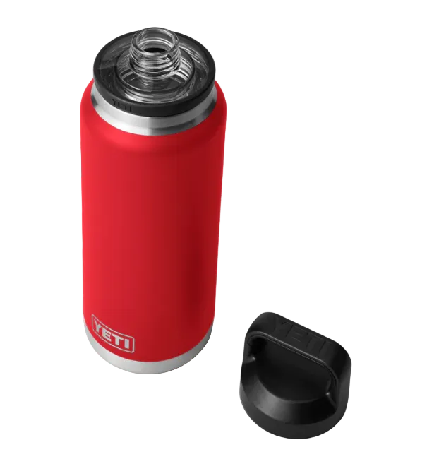 Yeti Rambler 36oz Bottle With Chug Cap - Rescue Red