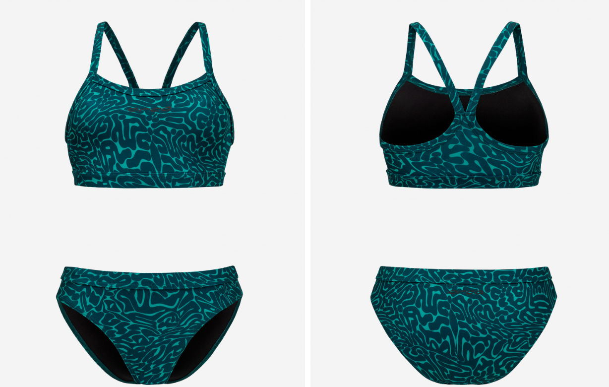 Orca Core Womens Bikini - Green Diploria
