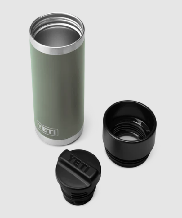 Yeti Rambler 18oz Bottle With Hotshot Cap - Camp Green