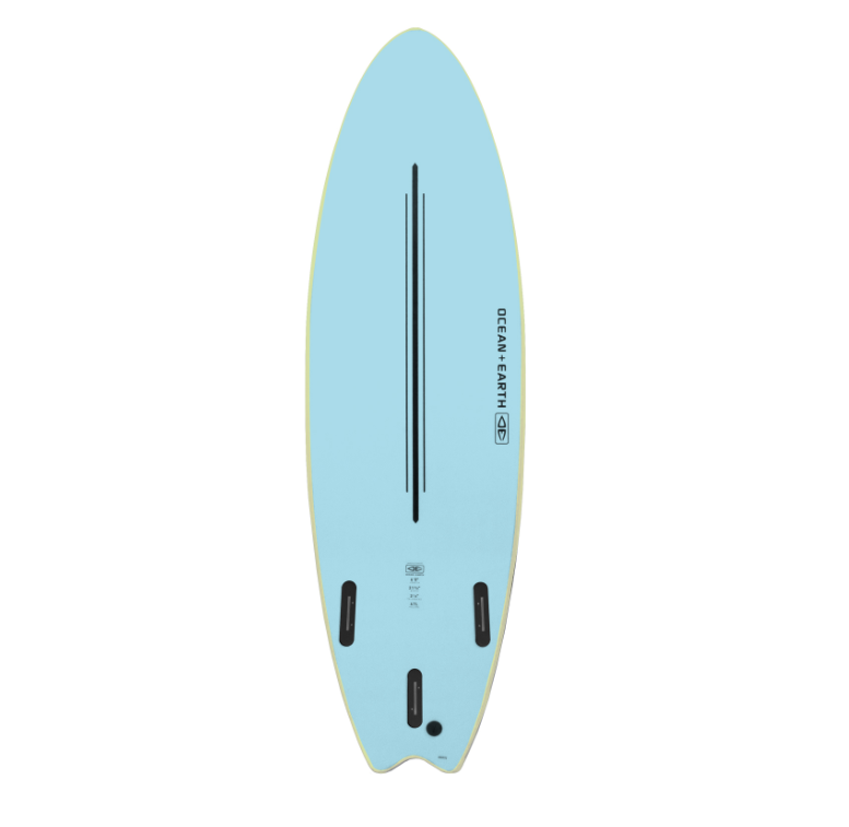 Ocean and Earth Ezi Rider 6ft6 Softboard - Acid Green