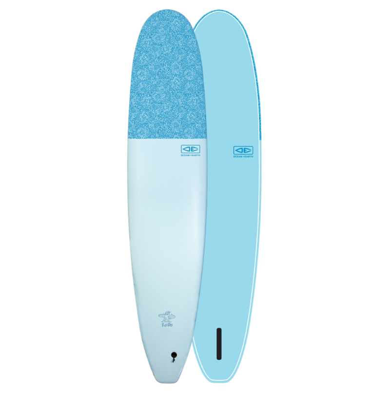 Ocean and Eath Lazy Dog Ezi Rider 9ft Longboard Softboard - Blue
