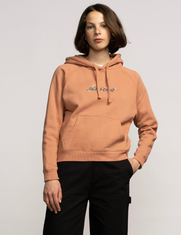 Santa Cruz Sage Strip Women's Hoodie - Front Clay
