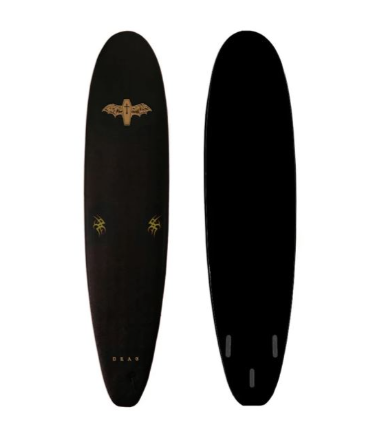 Drag Coffin FCS Thruster Softboard - Black/Gold