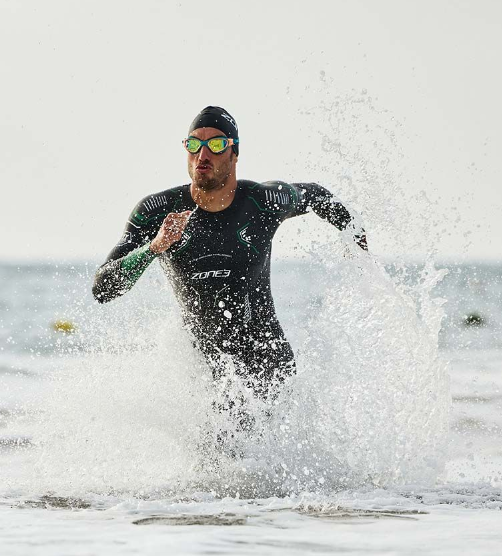 ZONE3 Terrapreneᬨ Vision Men's Swim Wetsuits - Black/Turquoise