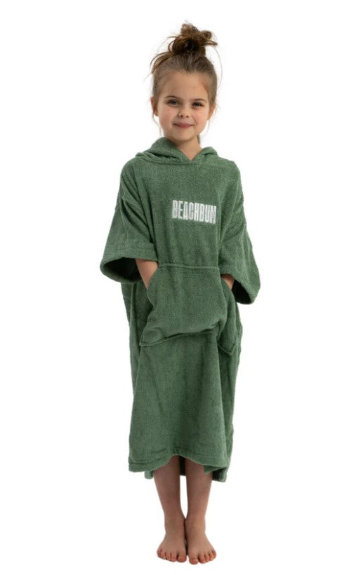 Beachbum Towel Kids Changing Robe - Mint Green