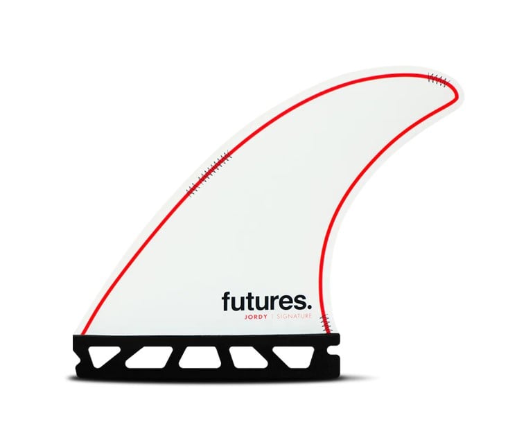 Futures Jordy Hex Thruster Medium Fins - White/Red