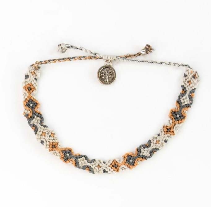 Pineapple Island Lemme Surf Bracelet - Grey
