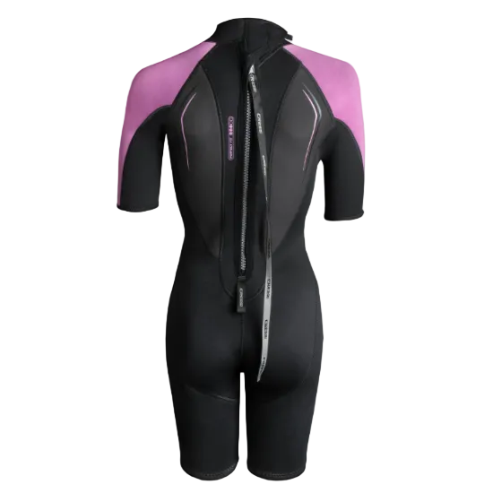 Cressi Altum 3mm Shorty Women's Wetsuit - Black/Pink