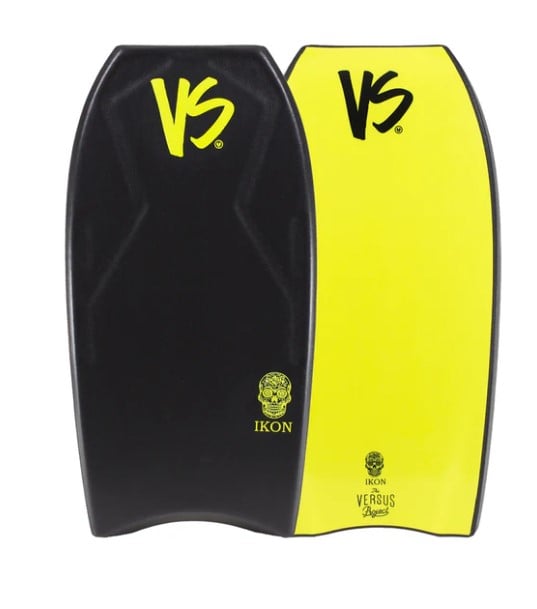 VS Ikon PE Bodyboard - Black/Yellow
