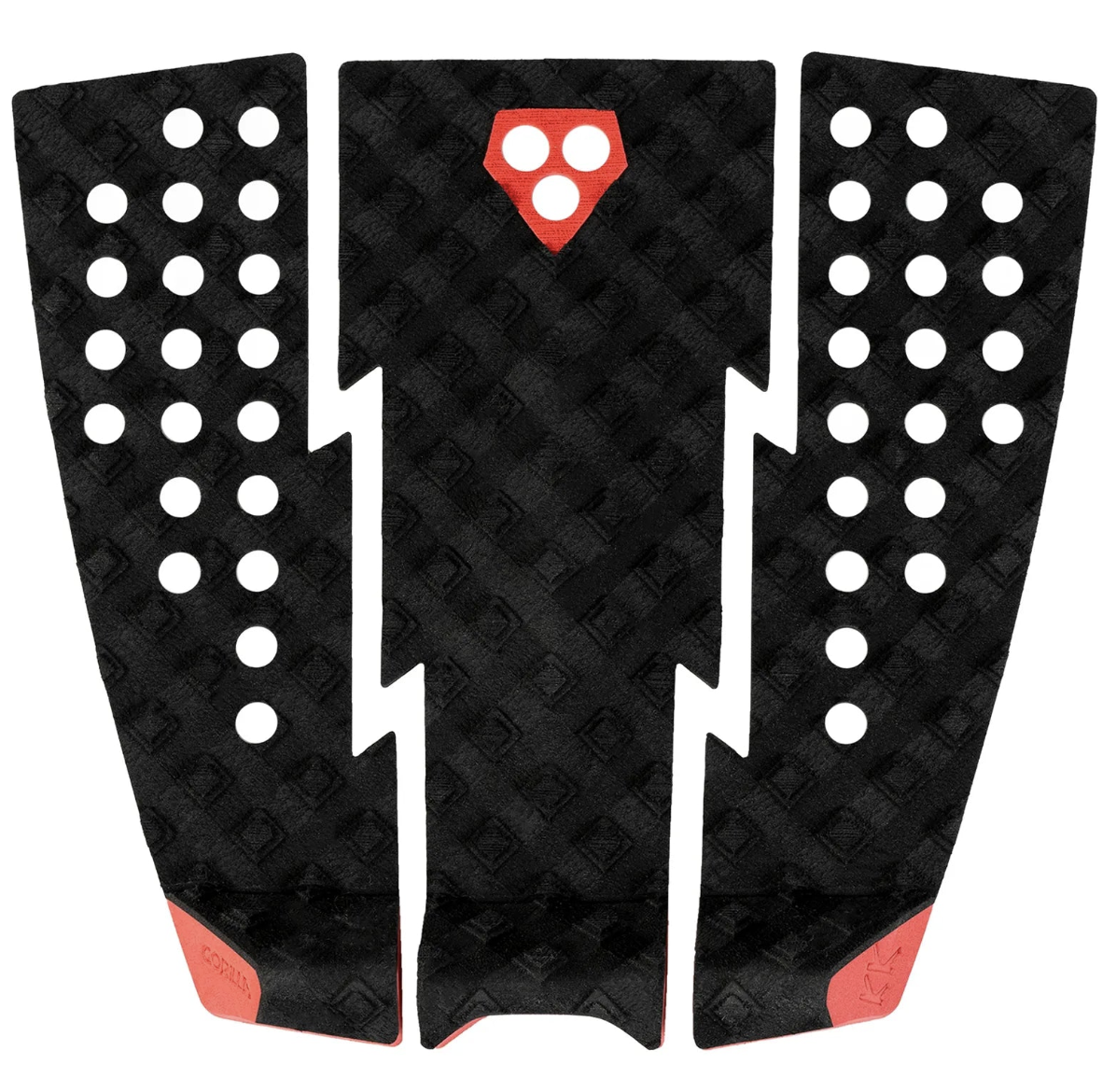 Gorilla Kyuss 3 Piece Tail Pad - Bolts/Red