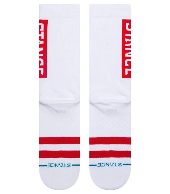 Stance Socks OG Crew - White/Red