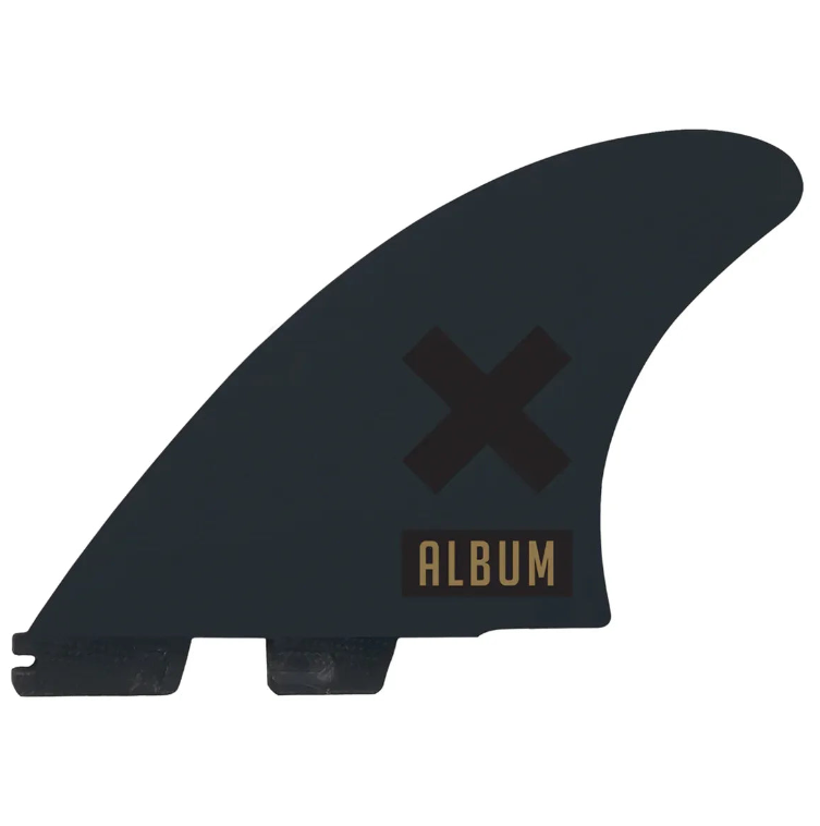FCS II Album PG Keel Fin Set - Black/Gold