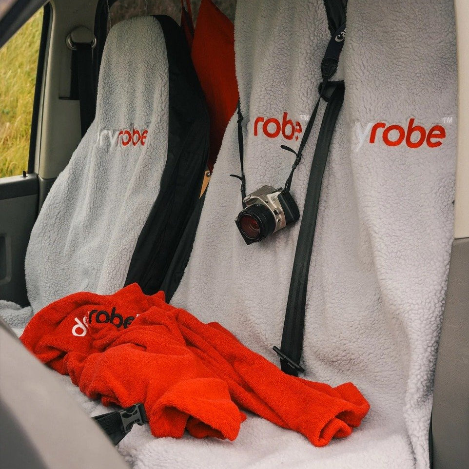 Dryrobe Water-Repellent Single Car Seat Cover - Grey