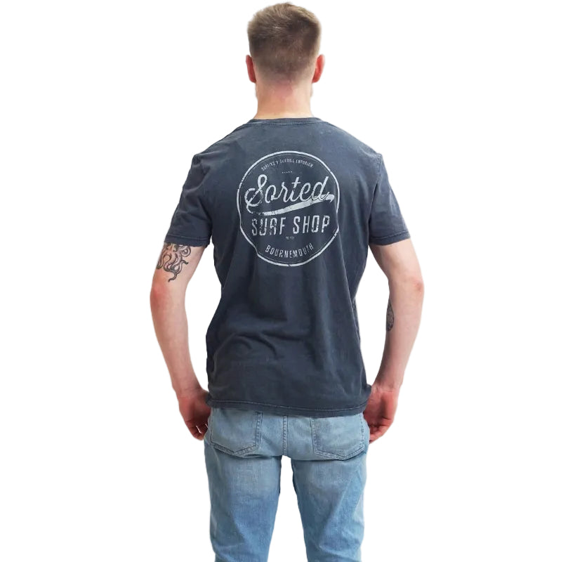 Sorted Surf Shop Circle Unisex T-Shirt - Blue