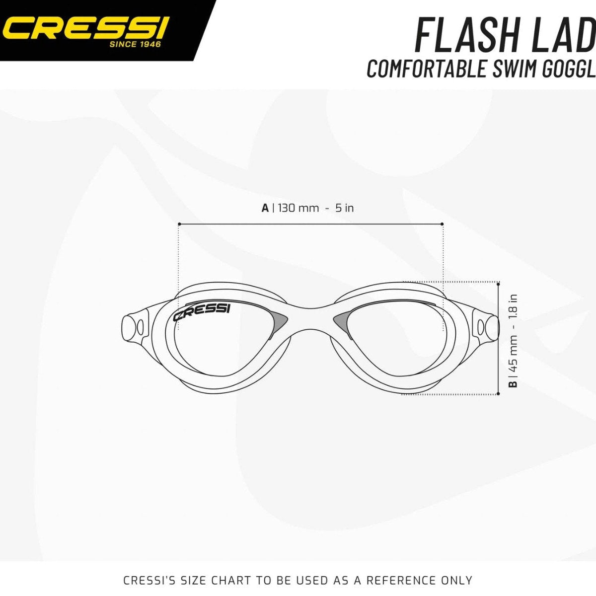 Lunettes de natation femme Cressi Flash - Clear / Pink