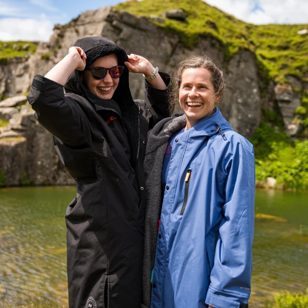 ZONE3 Active-Flex Parka Robe - Black/Orange