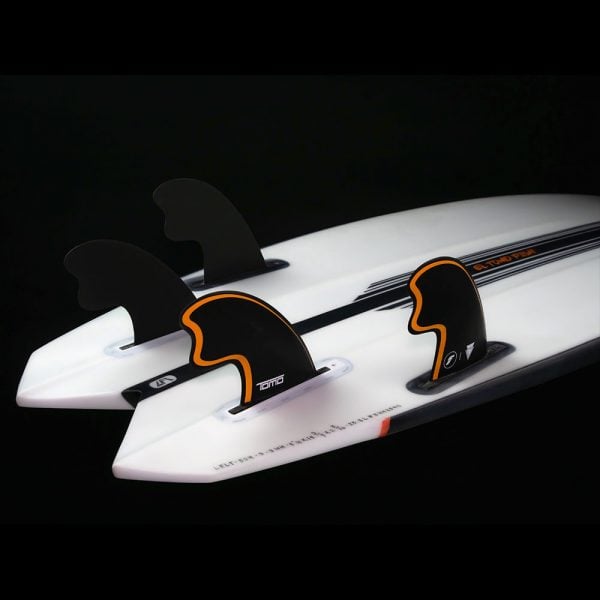 Futures Tomo Fibreglass Quad Fins - Black