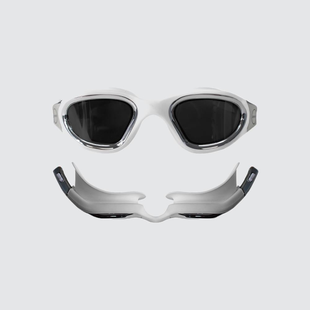 Zone 3 Vapour Swim Goggles 2021 - White/Silver - Font View