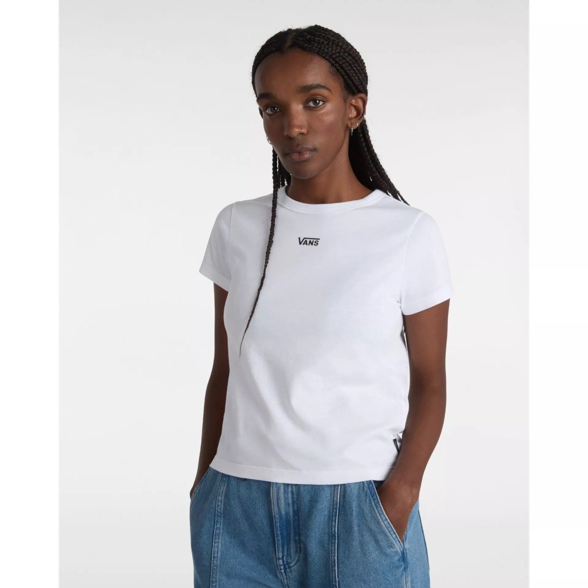 Vans Women's Basic Mini SS Tee - White