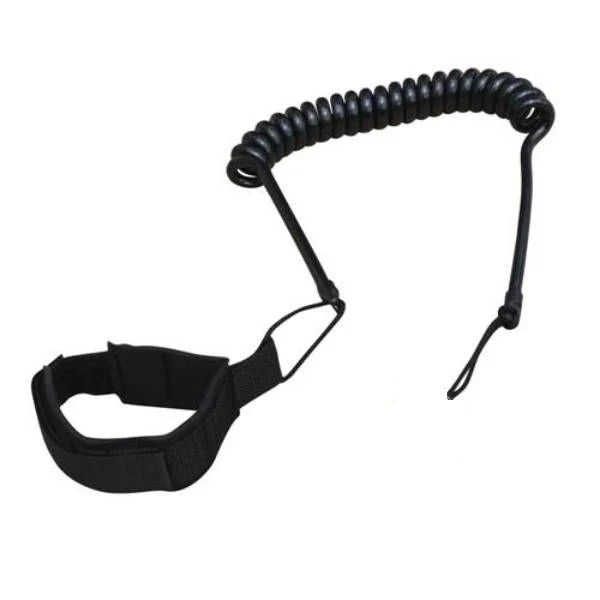 Vision Basic Coiled Bodyboard Leash - Black